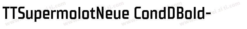TTSupermolotNeue CondDBold字体转换